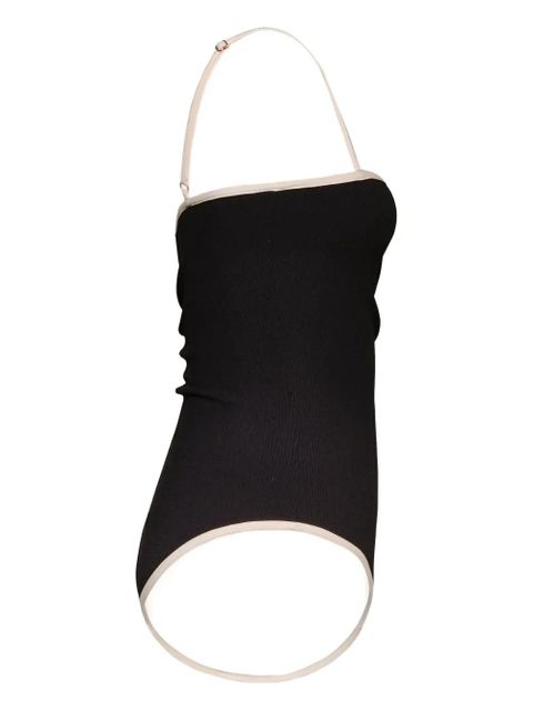 Johanna Ortiz Primordial Femininity cut-out tie swimsuit - Black