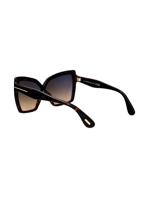 TOM FORD Eyewear cat-eye frame sunglasses - Brown