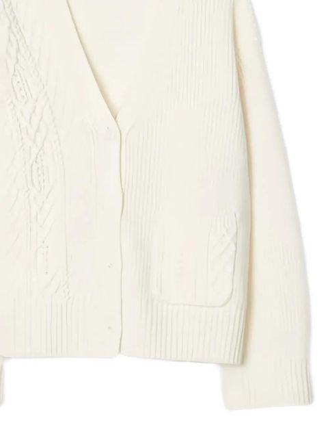 3.1 Phillip Lim cable-knit V-neck cardigan - Neutrals - zdjęcie produktu nr 2