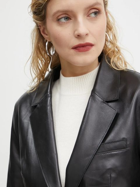 Stand Studio marynarka skórzana Mina