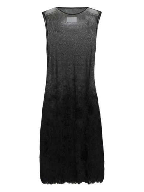 Maison Margiela sleeveless sheer-top midi dress - Black - zdjęcie produktu nr 1