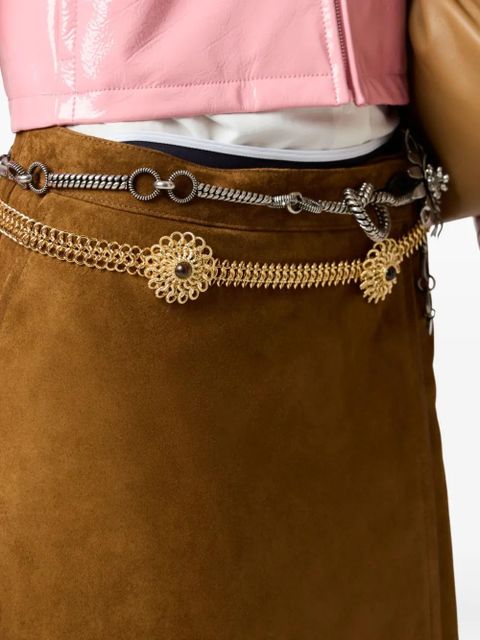 Miu Miu suede skirt - Brown