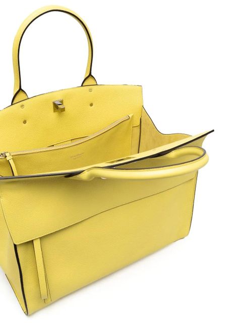 Ferragamo The Studio leather tote bag - Yellow
