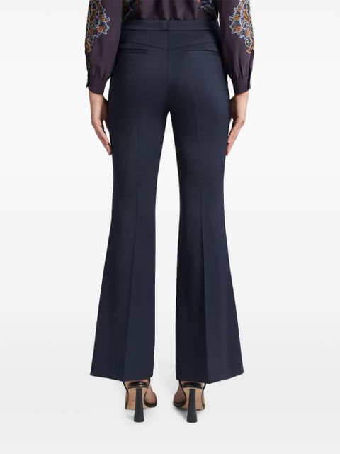 ETRO gabardine flared trousers - Blue