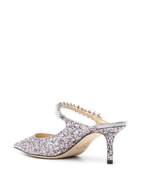 Jimmy Choo Bling 65mm glittery mules - Pink - zdjęcie produktu nr 2