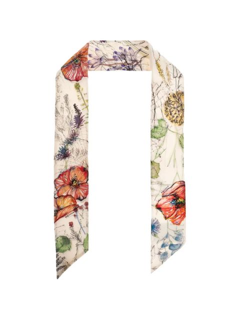 Alexander McQueen floral-print scarf - Neutrals - zdjęcie produktu nr 1