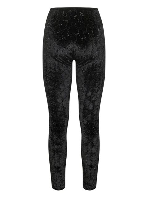 Gucci crystal-embellished leggings - Black - zdjęcie produktu nr 2