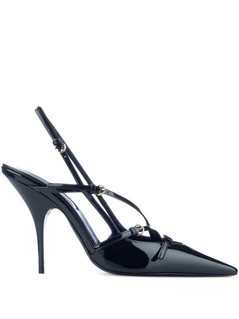 Miu Miu 105mm slingback pointed-toe pumps - Black - zdjęcie produktu nr 1