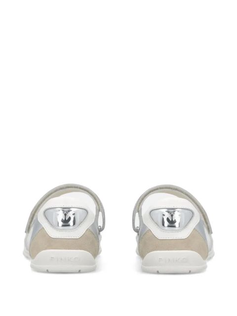 PINKO toutch-strap logo-detail sneakers - Neutrals