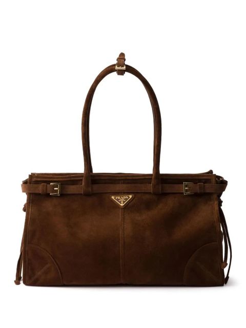 Prada large Bonnie tote bag - Brown - zdjęcie produktu nr 1