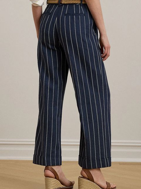 Lauren Ralph Lauren spodnie z domieszką lnu - zdjęcie produktu nr 2