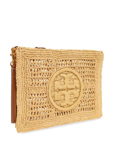 Tory Burch Ella crochet clutch bag - Neutrals