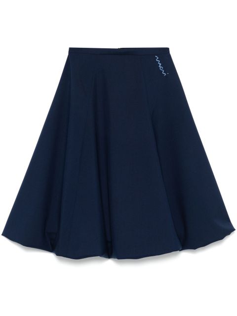 Marni wool midi skirt - Blue - zdjęcie produktu nr 1