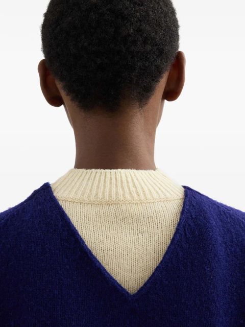 Jil Sander mock-neck sweater - Blue