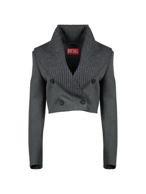 Diesel G-Olden button shawl collar jacket - Grey - zdjęcie produktu nr 1