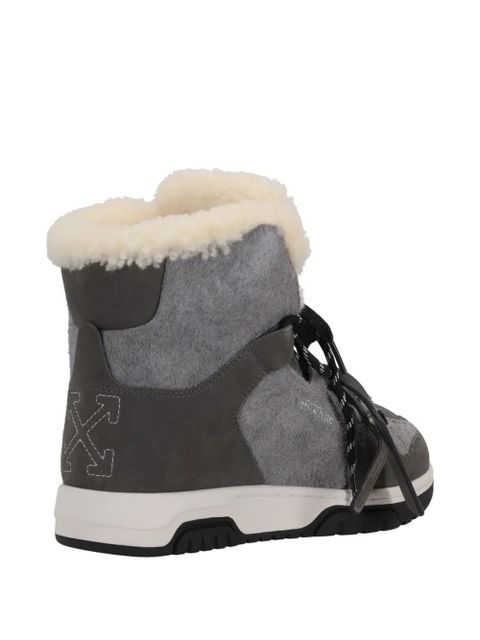 Off-White shearling boots - Grey