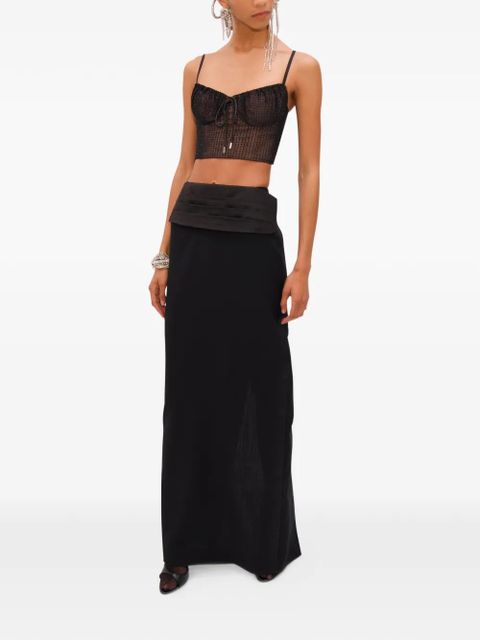 AREA column maxi skirt - Black - zdjęcie produktu nr 2