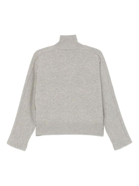 Jil Sander high-neck zip-front cardigan - Grey - zdjęcie produktu nr 2