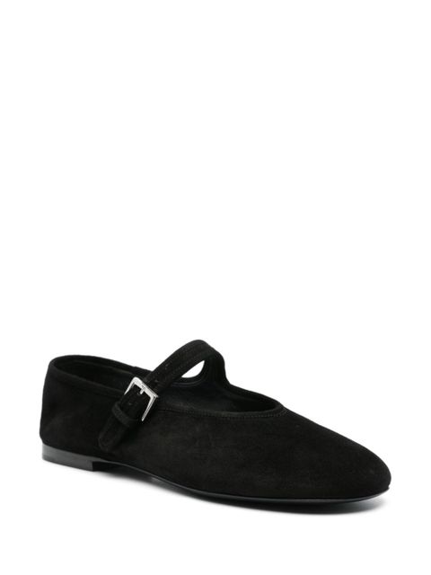 The Row Boheme MJ suede ballerina shoes - Black
