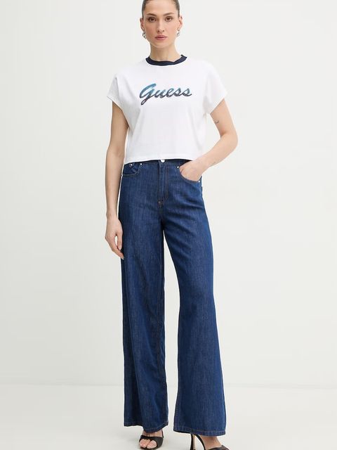 Guess T-shirt damski bawełniany - zdjęcie produktu nr 1