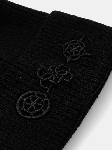 Guess czapka z dodatkiem wełny CRESIDIA kolor czarny AW5404 POL01 - zdjęcie produktu nr 2