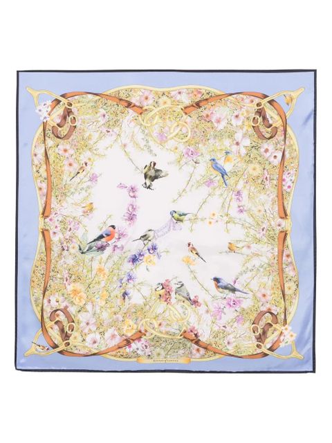 Aspinal Of London Edwardian Garden scarf - Blue - zdjęcie produktu nr 1