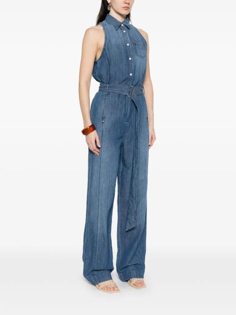 PINKO belted jumpsuit - Blue