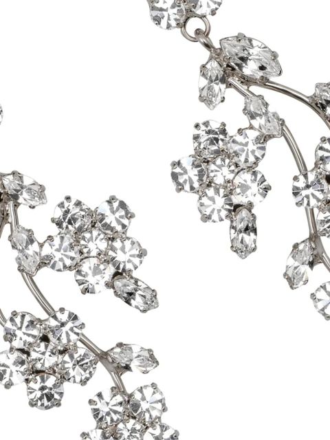 Jennifer Behr Adeline crystal-embellished earrings - Silver