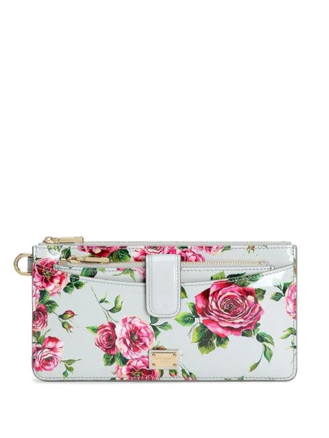 Dolce & Gabbana floral-print wallet - Blue - zdjęcie produktu nr 1
