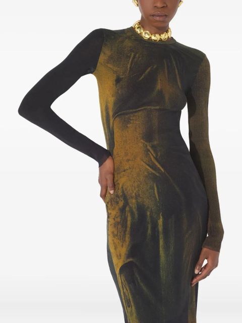 Jean Paul Gaultier The Acid Water printed maxi dress - Brown