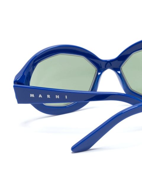 Marni Eyewear Cumulus Cloud oval-frame sunglasses - Blue - zdjęcie produktu nr 2