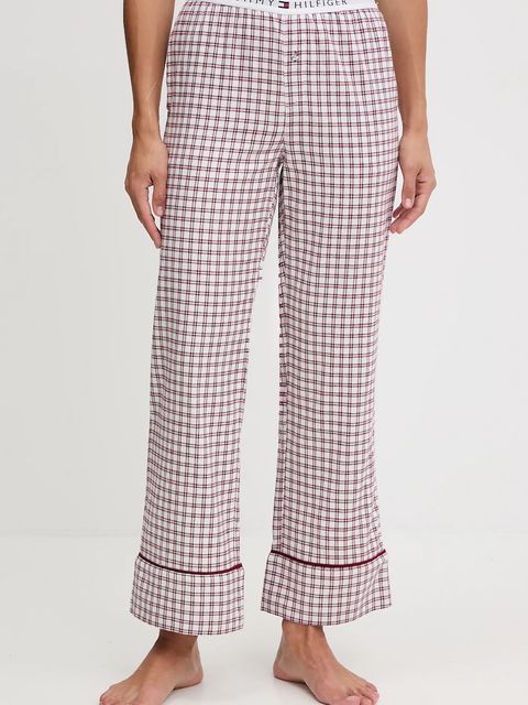 Tommy Hilfiger spodnie piżamowe damska kolor bordowy UW0UW06149 - zdjęcie produktu nr 1