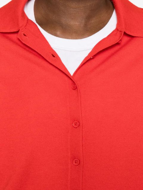 The Frankie Shop buttoned long-sleeve sweater - Red