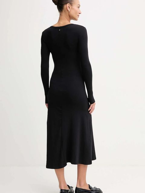 Pepe Jeans sukienka kolor czarny maxi rozkloszowana PL9537717 - zdjęcie produktu nr 2