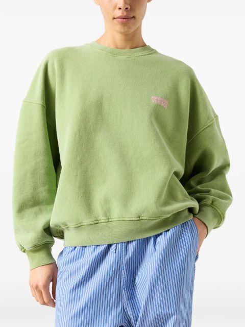 American Vintage crew-neck long-sleeve sweatshirt - Green
