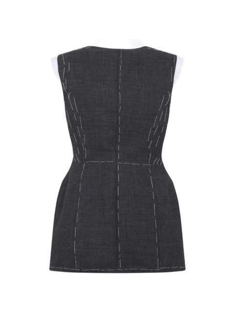 Moschino stitching-detail vest - Grey - zdjęcie produktu nr 2