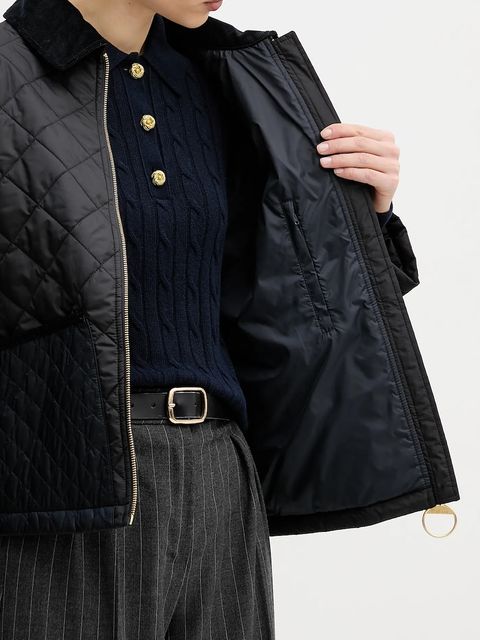 Barbour kurtka Danby kolor granatowy przejściowa LQU1881