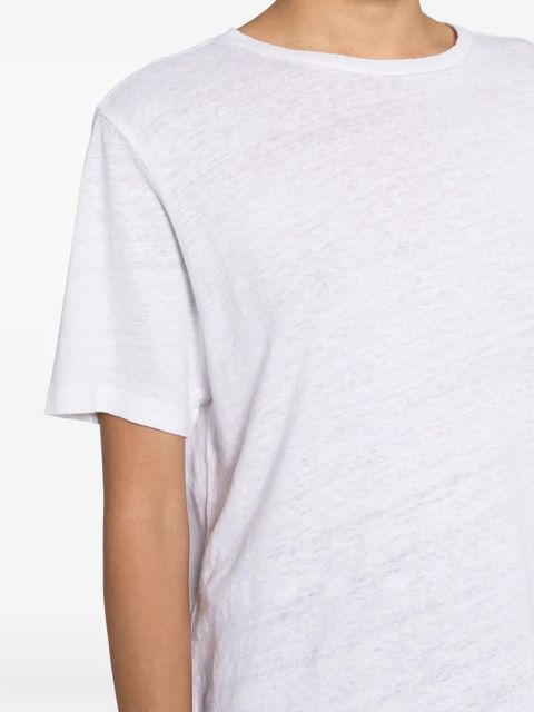 MARANT ÉTOILE Zewel linen T-shirt - White