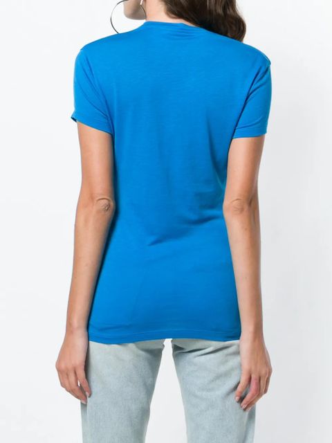 Off-White logo print T-shirt - Blue