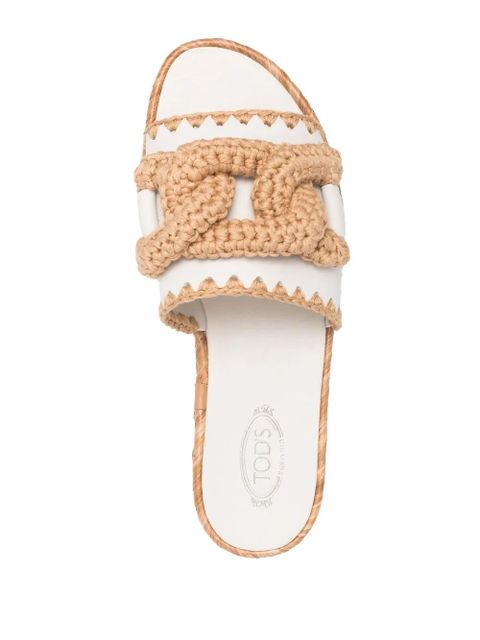 Tod's Kate crochet sandals - White