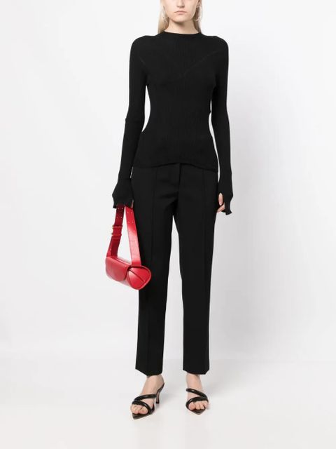 Lanvin high-rise straight-leg trousers - Black - zdjęcie produktu nr 2