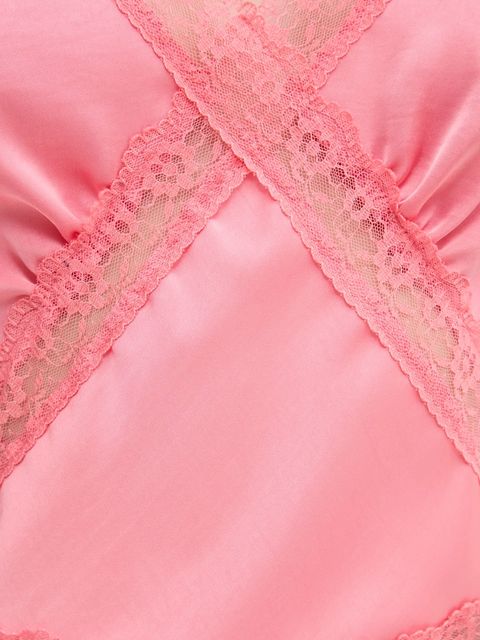 Bardot sukienka kolor różowy maxi rozkloszowana 58603DB3