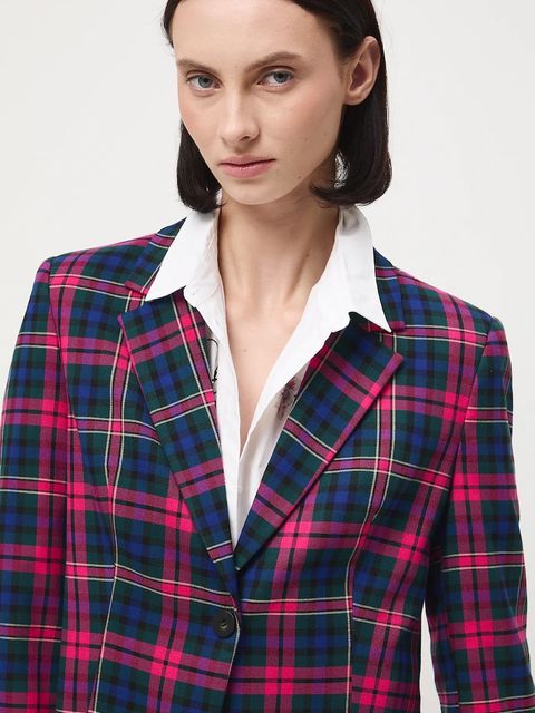 Medicine marynarka kolor multicolor jednorzędowa wzorzysta