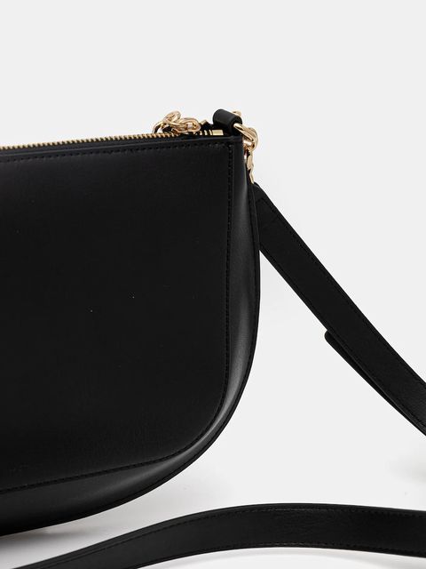 Tommy Hilfiger torebka skórzana kolor czarny AW0AW18143 - zdjęcie produktu nr 2