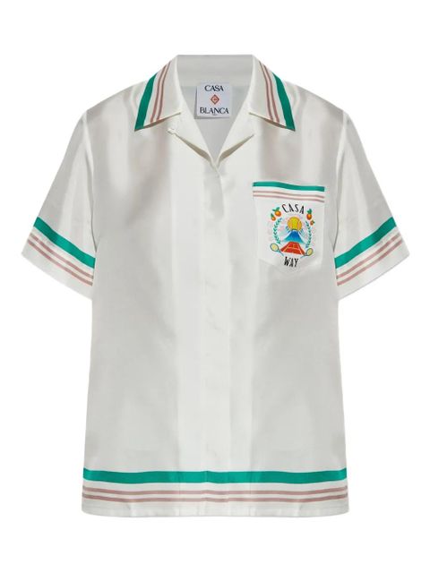 Casablanca Casa Way silk shirt - White - zdjęcie produktu nr 1