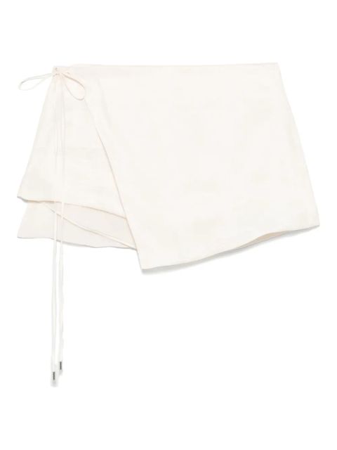 Blumarine drape-panel shorts - Neutrals