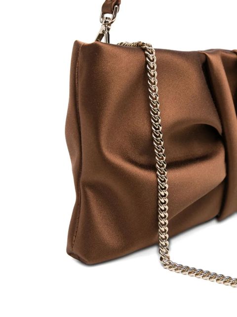 Jimmy Choo twisted clutch bag - Brown