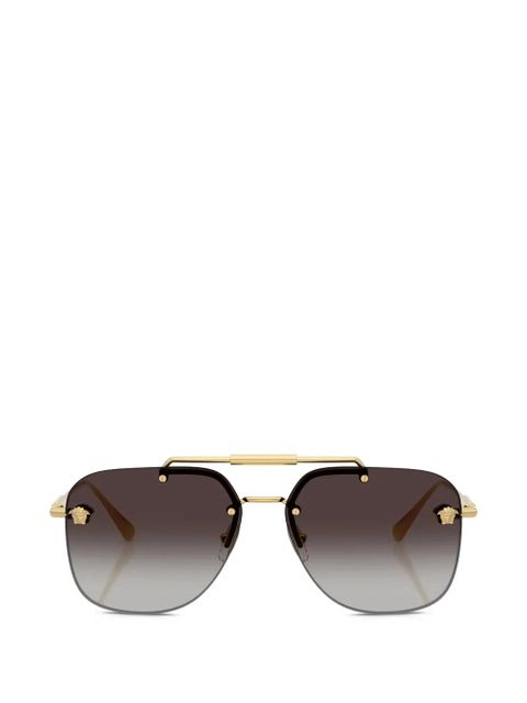 Versace Eyewear geometric-frame sunglasses - Gold - zdjęcie produktu nr 1