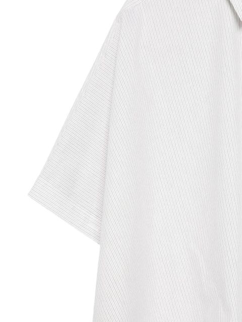 MM6 Maison Margiela striped-pattern boxy-fit shirt - White