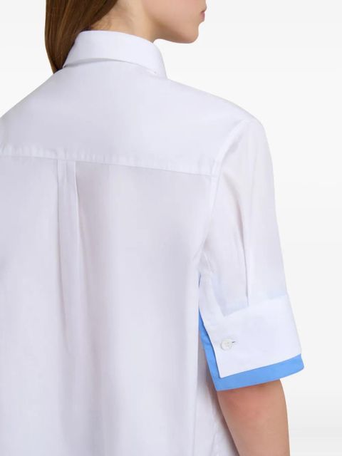 Marni contrasting-cuffs shirt - White
